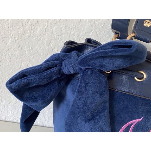 Juicy Couture The Key to Juicy Large Tote Handbag Regal Blue With Charm NEW - Picture 9 of 16